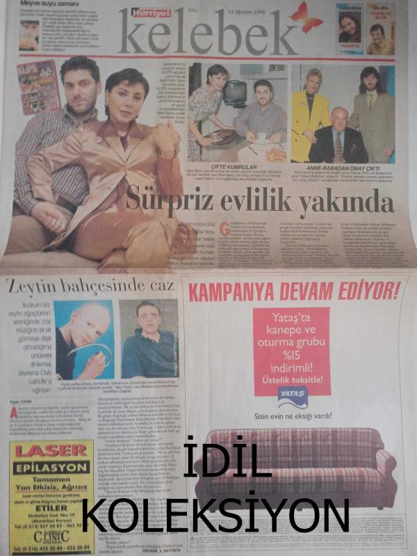 Kelebek Magazin Gazetesi 11 Ağustos 1998 Meyve Suyu Zamanı  