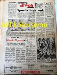 ZÜBÜK GAZETESİ YEREL TAŞRA BASINI NE SAĞCIYIZ NE SOLCU ,FUTBOLCUYUZ ,FUTBOLCU --5 MART 1962 --Ne Şehit  Oldu Ne Gazi Pisipisine  Gitti Niyazi --Hiç Sıkılmak Yok Mu ? Bayram  oğlu Bayram --Hasan almaz basan alır Zübük  Hediye Dağıtıyor -Karabaş :Namık Özkan  Dinar --Az gittik  uz gittik   Eşcevaab Caizdir :Aziz Nesin --Aziz Nesin den Bir Hikaye ---Biz Adam Olamayız : Azizi Nesin --Alelade Harikulede :Hüseyin Korkmazgil --Amerikalılar diyor ki --Günahını Satan Adam :---Dünya  mizahından  örnekler :Yazan :Taschrak ---Derdini anlat  marko paşa ya --Spor da inek yok --