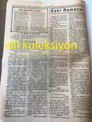İSTANBUL İSLAM YOLU GAZETESİ YEREL TAŞRA BASINI -- --21 Temmuz 1949 Sayı :42 Yıl :1--Kadir Gecesi  Yazan :Tahir Olgun --Hem Gazel, Hem  Münacat --Eski Ramazan --Günlerine Dair --Ayıplanan Şey Mutlaka Başa Gelir --Siyeri  Peygamber  -Ramazan Fıkraları --İslam Büyükleri : Habbab  B. Erett---