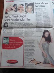 Radikal Cumartesi Gazetesi - 7 Temmuz 2001 - Seks Filmi Değil Seks Hakkında Film İlk Sevişme - Seksenlerin Unutulmazları - Top Gun - Tom Cruise - Geleceğe Dönüş Filmi - Charlotte Alexandra - Julia Roberts Ve Brad Pitt Meksikalı'da Ayrılmanın Eşiğindeki İki Sevgili - Sevin Okyay'dan Haftanın Filmi - Güneydoğu Konulu Saydam Gösteri İFSAK'ta
