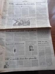 Cumhuriyet Gazetesi - 11 Şubat 1995 - Kurucusu Yunus Nadi - İlhan Selçuk - Toktamış Ateş - Yıldırım Aktuna'dan Yaşar Kemal'e Destek - Umutlar 24 Milyarlık Loto'ya kaldı - Cine 5 İle 3 Büyükler Arasında Tek Tip Anlaşması - Et Balık Kurumu Yağmasına Dur - Bayram Meral Hak İş Yağmadan Payını Alacaktı - Sanatçılardan Onur Savaşımı - Tomris Uyar - Orhan Alkaya - Ümit Kıvanç - Murathan Mungan - Türkiye'den Irak'a Üç Önemli Mesaj