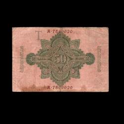 ALMANYA (1910) - 50 Mark (T-ÇT 6,5/10)