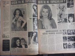 7 Gün Haftalık Aktüalite Sinema Tiyatro Müzik ve Magazin Dergisi - 28 Aralık 1969 - Semiramis Pekkan - Nebahat Çehre - Muammer Karaca - Seher Şeniz - Esen Püsküllü - Sevtap Çetinkale - Uğur Güçlü - Peri Han - Gülriz Sururi - Ayhan Işık - Nilüfer Koçyiğit - Ekrem Bora - Belgin Doruk - Kartal Tibet - Filiz Akın - Hayatlarının En Güzel Yılbaşı Gecesi - Ali Kemal Meram - Bir Yılbaşı Hikayesi - Alman Sineması da Gemi Azıya Aldı - Türkan Şoray Yeni Yıla Girerken Kimsesiz Yavruları Sevindirdi - Fatma Girik - Ulvi Okar - Bilmece Bulmaca - Kaktüs Çiçeği - İngrid Bergman - Wç Matthau - Rick Lenz - Goldie Hawn - Puro Sabun Reklamı - Herşey Sadece Reklam İçin - Uğur Güçlü Yeni Aldığı Atına Kendi Adını Verdi fotoğraf ve haberi - Tam Takım Dergi