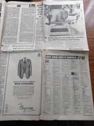 Milliyet Gazetesi - 11 Ocak 1977 -  Refik Erduran - Mümtaz Soysal - Faik Ahmet Barutçu'nun Anıları - Örsan Öymen - Hasan Pulur - Fenerbahçe Tribünlerinden Cemil Turan'a Büyük Sevgi Gösterisi - Galatasaray Teknik Direktörü Malcolm Allison - İsrail Ebu Davut'u Fransa'dan İstiyor - ABD 40 Fantom Uçağı İçin Bize 69,6 Milyon Dolar Kredi Veriyor - Valilik Ankara Ülkü Ocakları Şubesini Bir Ay Kapattı - İçişleri Bakanı Oğuzhan Asiltürk Bu Dönem Trafik Yasasını Çıkartacağız - Süleyman Demirel