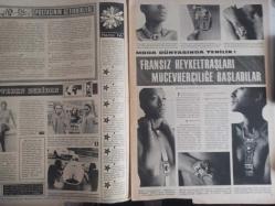 7 Gün Haftalık Aktüalite Sinema Tiyatro Müzik ve Magazin Dergisi - 10 Ağustos 1969 - Fatma Karanfil - Postacının Getirdikleri - Öteden Beriden - Moda Dünyasında Yenilik - Fransız Heykeltraşları Mücevherciliğe Başladı - Küba İhtilali Hikayesi - Ömer Şerif-  Jack Palance - Cesare Danova - Woody Strode - Barbara Luna - Tiyatro ve Sinema Sanatçısı Kenan Büke'nin Kızı Cam Ressamı Zeynep Büke Ortalıkta Bir Tek Kırık Cam Parçası Bile Bırakmıyor - Senin İçin Hikayesi - Arın Göktan - Beyaz Perdenin Genç Yıldızlarından Fatma Karanfil İçin Eskişehirspor Bir Yana Dünya Bir Yana - Ulvi Okar - Bilmece Bulmaca - Zeynep Değirmencioğlu - Son Mektup fotoromanı - Dünyanın En Ünlü 12 Mankeninden Biri Haldun Güvan - Özkan Tikveş - Avukatınız Diyor Ki - Yalan Şahitlik Suçu - Ev Doktoru - Rauf Sezer - Kalp Romatizması - Dadı İzinli Çıkınca-  Hülya Koçyiğit - Selim Soydan fotoğraf ve haberi - Tam Takım Dergi