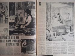 7 Gün Haftalık Aktüalite Sinema Tiyatro Müzik ve Magazin Dergisi - 10 Ağustos 1969 - Fatma Karanfil - Postacının Getirdikleri - Öteden Beriden - Moda Dünyasında Yenilik - Fransız Heykeltraşları Mücevherciliğe Başladı - Küba İhtilali Hikayesi - Ömer Şerif-  Jack Palance - Cesare Danova - Woody Strode - Barbara Luna - Tiyatro ve Sinema Sanatçısı Kenan Büke'nin Kızı Cam Ressamı Zeynep Büke Ortalıkta Bir Tek Kırık Cam Parçası Bile Bırakmıyor - Senin İçin Hikayesi - Arın Göktan - Beyaz Perdenin Genç Yıldızlarından Fatma Karanfil İçin Eskişehirspor Bir Yana Dünya Bir Yana - Ulvi Okar - Bilmece Bulmaca - Zeynep Değirmencioğlu - Son Mektup fotoromanı - Dünyanın En Ünlü 12 Mankeninden Biri Haldun Güvan - Özkan Tikveş - Avukatınız Diyor Ki - Yalan Şahitlik Suçu - Ev Doktoru - Rauf Sezer - Kalp Romatizması - Dadı İzinli Çıkınca-  Hülya Koçyiğit - Selim Soydan fotoğraf ve haberi - Tam Takım Dergi