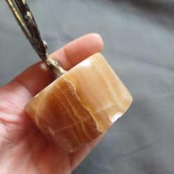 Mermer Kaideli Pirinc Ayna Oval