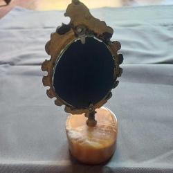 Mermer Kaideli Pirinc Ayna Oval