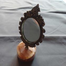 Mermer Kaideli Pirinc Ayna Oval