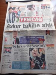 Yeniçağ Gazetesi - 28 Ağustos 2004 - Ümit Özdağ - Hulki Cevizoğlu - UEFA Kupasında Da Dişimize Göre Rakipler - Elvan Abeylegesse 1500 Metrede Altın Kovalayacak - Boksör Atagün Atakaya Atina'da Tarih Yazıyor - Yabancılara Toprak Satışları Ve Hatay Konusu - İstanbul Ülkü Ocakları Başkanı Yüksel Kaleci - Türk Kimliği Değiştirilemez - Fındık Sosyal Patlama Yaratır - Rauf Denktaş'tan Devlet Dersi - - İdil Koleksiyon