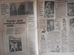 7 Gün Haftalık Aktüalite Sinema Tiyatro Müzik ve Magazin Dergisi - Bugün de Gülelim - Tuncer Bicioğlu - Ün Görmüşler Çizgi Romanı - Kadınlar, erkeklerden 10.000 Yıl İlerdesiniz - Çocuklar Sizin İçin - Enis Regu - Kalbimiz Nasıl Çalışıyor-  Hediyeli Bulmaca - Her Sakalın Bir Hikayesi Var - Engin Cezzar - Öztürk Serengil - Ümit Deniz - Sezen Cumhur - Fecri Ebcioğlu - Ressam Bedir - Başkan Nixon 650 Gizli Ajanın Kendisini Korumasına Rağmen Yine de Tehlikede - Demir Perde... Başkan Nixon'u 650 Gizli Servis Ajanı Koruyor - Türkiye'ye Hayran Ünlü Londrali Terzi Clive'ın Elbiseleri Türk İsimleri Taşıyor - Hanımları Uyarma: Kışın Yenen Fazla Yemek Çok Zararlı - Temizlik Güzellikten Önemli - Çok Sigara İçen Kadının Mutlaka Bir Problemi Var - Güzellik Maskesi Nasıl Uygulanır - Pe Re Ja Kolonya Reklamı - Bulmaca Bilmece Yarışma - Ulvi Okar - Acemi Ressma - Hırsız ve Vesikası fotoğraf ve haberi - Tam Takım Dergi