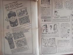 7 Gün Haftalık Aktüalite Sinema Tiyatro Müzik ve Magazin Dergisi - Bugün de Gülelim - Tuncer Bicioğlu - Ün Görmüşler Çizgi Romanı - Kadınlar, erkeklerden 10.000 Yıl İlerdesiniz - Çocuklar Sizin İçin - Enis Regu - Kalbimiz Nasıl Çalışıyor-  Hediyeli Bulmaca - Her Sakalın Bir Hikayesi Var - Engin Cezzar - Öztürk Serengil - Ümit Deniz - Sezen Cumhur - Fecri Ebcioğlu - Ressam Bedir - Başkan Nixon 650 Gizli Ajanın Kendisini Korumasına Rağmen Yine de Tehlikede - Demir Perde... Başkan Nixon'u 650 Gizli Servis Ajanı Koruyor - Türkiye'ye Hayran Ünlü Londrali Terzi Clive'ın Elbiseleri Türk İsimleri Taşıyor - Hanımları Uyarma: Kışın Yenen Fazla Yemek Çok Zararlı - Temizlik Güzellikten Önemli - Çok Sigara İçen Kadının Mutlaka Bir Problemi Var - Güzellik Maskesi Nasıl Uygulanır - Pe Re Ja Kolonya Reklamı - Bulmaca Bilmece Yarışma - Ulvi Okar - Acemi Ressma - Hırsız ve Vesikası fotoğraf ve haberi - Tam Takım Dergi