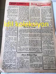 İSTANBUL İSLAM YOLU GAZETESİ YEREL TAŞRA BASINI ---15 Eylül 1949 SAYI :50 Yıl :1--Hutbeliler Kısa Kesilmelidir :Tahir Olgun --İstanbul da ki İlmi Cemiyetler ve Darülşafakanın  Kuruluşu --Manzum Mektup :Tahir Olgun --Asi Abaza Mehmet Paşa --İslam da İlk Resmi  Muallim --