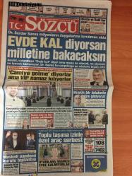 Sözcü Gazetesi, 29 Mart 2020, Rahe Turan, Uğur Dündar, Necati Doğru, Say Öztürk, Yılmaz Özdil, Emin Çölaşan, Dr. Serdar Savaş, Prof. Bingür Sönmez, Ali Erbaş, Muharrem İnce, Ali Yerlikaya, Ekrem İmamoğlu, Cemal Enginyurt, Deniz Ayhan, Veli Toprak, Adil Karaismailoğlu, Cahit Turhan, Ege Cansen, Nihat Özdemir, Işıl Reçber, Rüştü Reçber, Guardiola, Messi, Cristiano Ronaldo, Robert Lewandowski, Federer, Audy Gobert, Donovan Mitchell, Prof. Dr. Fabiano Di Marco, Sergen Yalçın, Luiz Gustavo, Caner Erkin, Gökhan Gönül, Atiba, Alexander Sörloth, Anthony Nwakaeme, Zeljko Obradovic, Sarunas Jasikevicius, Paulinho, Talisca, Renato Augusto, Bakambu - İdil Koleksiyon