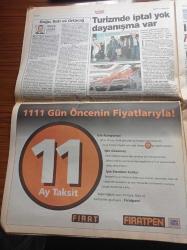 Sabah Gazetesi - 23 Kasım 2003 - Ömer Çelik - Mehmet Barlas - Ahmet Hakan - Michael Jackson 300 Çocukla Harem Kurdu- Fenerbahçe'de Ortega'ya Güvenoyu - Galatasaray Tatilde - Bakü Ceyhan Boru Hattının İstasyonu Gürcistan'ı Karıştırdı - Teröre Sessiz Öfke İstanbul Emniyet Müdürü Celalettin Cerrah'tan Tuhaf Medya Suçlaması - Teröre Kurban Verdiğimiz Tiyatro Sanatçısı Kerem Yılmazer - Göksel Kortay