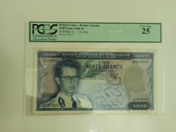 Belçika Kongosu 1000 frank 1958 çok temiz