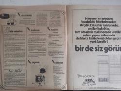 TV'DE 7 Gün Haftalık Aktüalite Sinema Tiyatro Müzik ve Magazin Dergisi - 14 Haziran 1976 - Levent Eriş - Kemal Sonunur - Aydın Tansel - Cemal Kamacı - Küçük Joe'nun Büyük Sırrı - Belkı Merak Etmişsinizdir Dedik - Canan Oğuz - Ülkü Kuranel - Oray Tuğlan - Bülent Çarkacı - Efgan Efekan'la Mazide Bir Gezinti - Tele Şaka - Hikmet Feridun Es - Türkan Şoray - Sempati Çamaşır Makines iReklamı - Hoover Elektrikli Süpürge Reklamı - Gençlik Kulübü - Arçelik Buzdolabı Reklamı - Olimpiyatlarda İlk Altın Madalyayı Kazanıyoruz  Totex Şampuan Reklamı - Tursil Deterjan Reklamı fotoğraf ve haberi - Dergi Tam Değildir Sadece