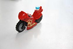 ORJİNAL LEGO FİGÜR MOTORSİKLET     DETAYLAR RESIMLERDE (DELİKLİ RAF KUTU