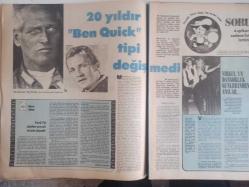 TV'DE 7 Gün Haftalık Aktüalite Sinema Tiyatro Müzik ve Magazin Dergisi - 12 Haziran 1979 - Perran Kutman - Müşfik Kenter - Yıldız Kenter - Şükran Güngör - Hikmet Feridun Es - Evlilik Şimdi Buzdolabında - Erkan Oyalı - Cenk Koray - Fatih Orbay - Paul Newman - Roy Thinnes -- Ursula Andress - Asu Maralman Kondisyon Arıyor - Zafer Cilasun'u Dirilttiler - Hoover Çamaşır Makinesi Reklamı - Cenk Koray - Babalığa Yedi Kala - Hikmet Feridun Es - Şakir Öner Günah Çıkartıyor - Turnede Kurulan Ortaklık - Yarım Milyonluk Kadın - Cemile Kutgün - Philips Radyo Teyp Reklamı - Herşeyimi Ağabeyime Borçluyum - Orhan Şener - Tahsin Öztin - Hakan Tanfer - Metin Akpınar - Serpil Nur - Ayşe Egesoy - Necla Erol - Sezai Solelli - Televizyonda 7 Gün - 9 Ay Geciken Randevu - Dinarsu Halı Reklamı fotoğraf ve haberi - Tam Takım Dergi