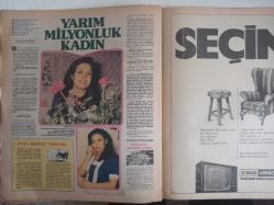 TV'DE 7 Gün Haftalık Aktüalite Sinema Tiyatro Müzik ve Magazin Dergisi - 12 Haziran 1979 - Perran Kutman - Müşfik Kenter - Yıldız Kenter - Şükran Güngör - Hikmet Feridun Es - Evlilik Şimdi Buzdolabında - Erkan Oyalı - Cenk Koray - Fatih Orbay - Paul Newman - Roy Thinnes -- Ursula Andress - Asu Maralman Kondisyon Arıyor - Zafer Cilasun'u Dirilttiler - Hoover Çamaşır Makinesi Reklamı - Cenk Koray - Babalığa Yedi Kala - Hikmet Feridun Es - Şakir Öner Günah Çıkartıyor - Turnede Kurulan Ortaklık - Yarım Milyonluk Kadın - Cemile Kutgün - Philips Radyo Teyp Reklamı - Herşeyimi Ağabeyime Borçluyum - Orhan Şener - Tahsin Öztin - Hakan Tanfer - Metin Akpınar - Serpil Nur - Ayşe Egesoy - Necla Erol - Sezai Solelli - Televizyonda 7 Gün - 9 Ay Geciken Randevu - Dinarsu Halı Reklamı fotoğraf ve haberi - Tam Takım Dergi