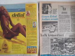 TV'DE 7 Gün Haftalık Aktüalite Sinema Tiyatro Müzik ve Magazin Dergisi - 10 Temmuz 1978 - Melike - Edip Akbayram - Timur Selçuk - Selda Alkor - Genco Erkal - Hikmet Feridun Es - Antalya'da Beraberlik Andı - Ayten Alpman - Madalyonun 2 Yüzüyle Antalya 78 - Domatese Hayır! Hıyara Evet! - Nil Burak - Yurdanur - Orhan Şener - Güzide Kasacı - Bu Ortaklık Dişçi Koltuğunda Kuruldu - Ayşe Onarır - Nuri Kantar - Bülent Özveren - Rudy Jordache - Ayşegül Atik - Cenk Koray - Nazan balkırtan - Dost KAra Günde Belli Olur - Çiçeği Burnunda İki Deniz Kurdu - Tanju Okan - Fikret Kaptan - Yaktın Bizi Erdoğan Bey - Madigan Losyon Reklamı - Eyüp Sultan'dan Bir Dilek - Tv'de Sinema'da Bu Hafa - Böyle Ölüm Düşman Başına - Françoise Dorleac - King's Tişört Reklamı fotoğraf ve haberi - Dergi Tam Değildir Sadece 26 Sayfası Mevcuttur