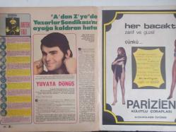TV'DE 7 Gün Haftalık Aktüalite Sinema Tiyatro Müzik ve Magazin Dergisi - 20 Mart 1978 - Ekranın Yeni Kralı Jett - Nilüfer - Joseph Armagh - Jan Michael Vincent - Çam Devirmede Rekora Doğru - 20 Yılda 4 ere Erkek - Türkan Şoray- Hikmet Feridun Es - TRT Hiçbir Şeyden Korkmadı Bu Diziden Korktuğu Kadar - Charles Kay - Sezai Solelli - İnsanlardan Nefret Ediyor - Sonu Olmayan Yol - Bunlar da Bizim ''Korkusuzlar'' - Aylin Urgal - Anten Falı - Enis Fosforoğlu - A'dan Z'ye Yazarlar Sendikası'nı Ayağa Kaldıran Hata - Parizien Çorap Reklamı - Dekora Perde Reklamı fotoğraf ve haberi - Dergi Tam Değildir Sadece 16 Sayfası Mevcuttur