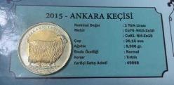 2015 Ankara Keçisi  - Darphane Hayvanlar Serisi Bimetal Hatıra Para