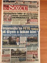Sözcü Gazetesi, 13 Şubat 2020,  Adalet Özlemi, Akıncı'ya Ders, Anayasa Mahkemesi Başkanı'ndan İfade Özgürlüğü Açıklaması, ABD Bayrağı, Beşiktaş, Belözoğlu, CHP'Lİ ÖZEL'DEN JET YANIT, Cumhurbaşkanı, Demokratik Değil, Değerli Konut Vergisi'nde Kim Ne Kadar Ödeyecek, Enflasyon, Var sa Zam Vardır, Erdoğan'ın Suçlamasına İBB Başkanı'ndan Tepki, Abdurrahim Albayrak, Adem Büyük, Adnan Karahisar, A.Karahisar Emir Yaşar, Alanya'da İlk Maçı, Aytemiz Alanyaspor, Başakşehir Maçı, BB Erzurum, Beşiktaş'ın Hocası, Bilmez İnsan Kadrini, Çeyrek Final, Divan Kurulu Başkanı Eşref Hamamcıoğlu, Erzurum Sonrası Rakip, F.Bahçe, Fatih Terim, Fellaini, Futbolcular, Galatasaray Divan Kurulu Başkanı, Hakemler, Hamamcıoğlu'ndan Mustafa Cengiz'e, İkinci Başkan, Kadir Has Stadı, Kaan Kançal, K.Karabekir, Ljajic-Diaby Kulübeye, Mansur Yavaş'a İftira, Mesut Yıldırım, O virüs, Özür Dilemesini Bekliyoruz, Riva, Süper Lig'in Gizli Lider, Tarihi Yazdık, Terra Pizza, Terra Pizza, Trabzonspor, Vare Finaldeyiz, Vedat Muriqi