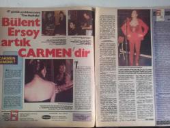 TV'DE 7 Gün Haftalık Aktüalite Sinema Tiyatro Müzik ve Magazin Dergisi - 9 Haziran 1980 - Bülent Ersoy Artık Carmen'dir - İnci Bulaşık Deterjanı Reklamı - 47 Günlük Ayrılıktan Sonra Yine Merhaba - TRT'de Bir Bozukluk Var - TRT'nin Makası Hızlı Çalışmaya Başladı - Uğur Dündar'a İlk Darbe - Bizimkiler Hala Hovardalıklarından fedakarlık etmeye yanaşmıyorlar - Büyük Finalden Ekrana Gelmeyen Görüntüler - Kendi Saunana Kendin Gir - Havilland Şampuan Reklamı - Delial Şampuan Reklamı fotoğraf ve haberi - Dergi Tam Değildir Sadece