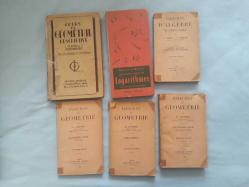 COURS DE GEOMETRIE DESCRIPTIVE (1931 TARİHLİ BASKI ) ile  Fransıca  logaritma ve geometri kitapları