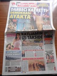 Hürriyet Gazetesi - 15 Temmuz 2022 - Musa Eroğlu - Güler Duman - Fuat Saka - Mesut Yılmaz Fenerbahçe'de Mutlu Olma Şansı Bulamadım - Göksel Gümüşdağ - 15 Temmuz Demokrasi Ve Milli Birlik Günü - Darbeci Kaybetti Demokrasi Ayakta - Demet Özdemir Koronayım Ve Ağır Geçiyor - Cumhurbaşkanı Recep Tayyip Erdoğan Saraçhane'de - FETÖ 6. Yılda Dağılıyor Mu Değişiyor Mu - 15 Temmuz Treni - 7 Rotada Mezopotamya'yı Keşfedin