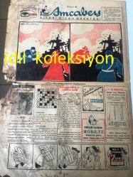 İSTANBUL AMCABEY SİYASİ MİZAH GAZETESİ  YEREL TAŞRA BASINI ---- 23 İkinci Kanun 1943 Cilt :1 Sayı :8-- Dert aynası Sulh Nerede--Hindistan Seyahatnamesi --Gözyaşları :Selma Emiroğlu --Şeyh Vasfi ---Esat Mahmut Karakurt --