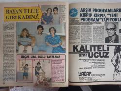 TV'DE 7 Gün Haftalık Aktüalite Sinema Tiyatro Müzik ve Magazin Dergisi - 24 Ağustos 1981 - Nükhet Duru - Kral ve Kraliçe Olmaya Adam 38 Genç - ''Beni Hatırlayınız''ın Başına Gelenler - Mesut Mertcan - Sahne Hayat Onu Baştan Çıkardı - Midhat Sertoğlu - Bülent Uluslu - Halit Kıvanç - Assolistlik Yolunda İlk Adım - Ayşe Egesoy ve objektifle gelen ambargo - Hikmet Feridun Es - İbrahim Tatlıses - Kibariye - Samime Sanay'dan korkmak gerek - Ekran Kimden Yana ? - 2 Kişinin Eseridir - Kamil Sönmez - Hasret Bitti - Lucy'nin 21. Yaşgünü Partisinde - J.R. Yoktu - Bayan Ellie Gibi Kadın - Selçuk Ural - Seyhan Tütün - Mithat Körler - Ahmet Melik - Mikrofon başından, Ocak Başına - Erkandaki Kaptan Şarkıcı - Ginger Rogers - Bülent Özveren - Tele Program - Küçük Ev'de Mutsuzluk Rüzgarları  -Pamukbank Reklamı fotoğraf ve haberi - Tam Takım Dergi