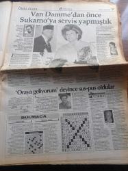 Hürriyet Gazetesi - 1 Nisan 2001 - Tarkan Cortes'i Beğenmedi - Yılmaz Erdoğan - Mehmet Ali Erbil - Real Madrid Figo İle Vurdu - Galatasaray Şahlandı - Dinç Bilgin'in Gözaltını Hızlandıran Mektup - Demi Moore Kızlarıyla İstanbul'da - Kemal Derviş Pes Etmez - Van Damme'den Önce Sukarnoya Servis