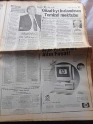Hürriyet Gazetesi - 1 Nisan 2001 - Tarkan Cortes'i Beğenmedi - Yılmaz Erdoğan - Mehmet Ali Erbil - Real Madrid Figo İle Vurdu - Galatasaray Şahlandı - Dinç Bilgin'in Gözaltını Hızlandıran Mektup - Demi Moore Kızlarıyla İstanbul'da - Kemal Derviş Pes Etmez - Van Damme'den Önce Sukarnoya Servis