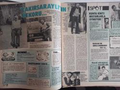 TV'DE 7 Gün Gong Haftalık Aktüalite Sinema Tiyatro Müzik ve Magazin Dergisi - 30 Nisan 1984 - Samime Sanay - Sevim Deran - Hem Müzik Hem Fizik - Yüksel Uzel - Emel Sayın - Gökben - Yüksel Uzel - Esma Erdem - Nilgün Onatkut - Bu Yıl Sonuncu Olmayacağız! - Gençleri Büyüleyen Kız - Hikmet Feridun Es - Ali Poyrazoğlu - TRT Kazığı - Berna Engin - Erdoğan Sevgin - Zeynep Değirmencioğlu - Pamuk Prenses'in Sarayında - Oralet İçeçek Reklamı - Ayşe Egesoy - Ali Egesoy - Mehmet Akarca - Kunta Kinte - Kendi Söküğünü Kendin Dik - Tolga Han - Seden Kızıltunç - Neşeli Dakikalar - Dünün Gençlerini Büyüleyen Melodiler - İzzet Öz -Suna Yıldızoğlu - Cokun Evcim - Müzikte Afton Fırtınası - Türkan Şoray - Cihan Ünal - Sezercik, şimdi tığ gibi delikanlı - Yayla Margarin Reklamı - Diana ross - Tele Program - Rothmans Sigara Reklamı - Yasemin Kutsi - Lahmacunlu, viski partisi - Halit Kıvanç - Kenan Evren - Esen Ünür - Arçelik Elektrikli Süpürge Reklamı fotoğraf ve haberi - Tam Takım Dergi