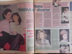 TV'DE 7 Gün Gong Haftalık Aktüalite Sinema Tiyatro Müzik ve Magazin Dergisi - 8 Şubat 1988 - Ajda Pekkan Fecri Ebcioğlu - Lütfen Doğru Karar Verelim - Necef Uğurlu - Ahmet Uğurlu - Yasemin Yalçın - Murat Aykaç Erginöz - Emel Kasapoğlu - Salih Güney - Emel Kasapoğlu - Selin Dilmen - Erol Durak - Nilgün Belgün - Necla Erol - İşte, mutluluğun fotoğrafı - Emel Sayın - Coşturdular coştular - Oliver Tobias - Parliament Sigara Reklamı fotoğraf ve haberi - Dergi Tam Değildir Sadece 14 Sayfası Mevcuttur