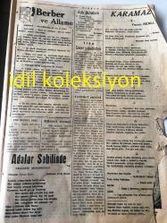 İSTANBUL TIRPAN GAZETESİ YEREL TAŞRA BASINI --2 Aralık 1949 Yıl :1 Sayı :28---İnsan hakları :Nurettin Ünen ---Bu Kanun Ya İlga Ya Tatbik Edilmelidir --Celadet sahibi olmayanlar  prensip sahibi olamazlar --Büyük Müsabakamız--Tarihi  Fotoğraf :Osmanlı Mebusan  Reisi :Ahmet Rıza Bey --Çanakkale --Memleket  Dertleri --Adalar Sahilinde :Celal Bayar --Karamaz :Benli --Kadın :Adil Tonak --Gazetemizde kopukluklar mevcuttur --