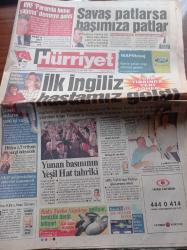 Hürriyet Gazetesi - 16 Ocak 2003 - Recep Tayyip Erdoğan Ve Ali Müfit Gürtuna'ya BİT Davasından Jet Beraat - Rıdvan Dilmen'in Yarış Atı Jay Jay'e Haciz Kondu - Fenerbahçe Efes Cup'ta Finalde - BDDK Başkanı Engin Akçakoca - Başbakan Abdullah Gül Savaş Patlarsa Başımıza Patlar - Türk Tıbbında Yeni Dönem İlk İngiliz Hastamız Geldi - Yunan Basınının Yeşil Hat Tahriki - Bilal Erdoğan - Hülya Avşar 1.5 Trilyon Vergi Ödeyecek