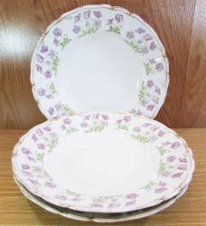 ANTİKA FRanSıZ WG LiMoGeS PORSELEN BüYüK ÇUKUR TABAKLAR...3 Adet