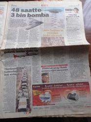 Hürriyet Gazetesi - 3 Şubat 2003 - Kadıköy Derbisinin Kralı Beşiktaş - Hakem Ali Aydın - Ahmet Dursun - ABD'den Irak'a 48 Saatte 3 Bin Bomba - Mehmet Emin Karamehmet Bankayı Satıyor Turkcell Rehin - NASA'da Görevli Türk Bilim Adamı Süleyman Gökoğlu - Molla Usulü Başsağlığı Uzay Mekiğinin ABD'li Kurbanlarına Başsağlığı Dileyen İran Ölen İsraillinin Adını Anmadı