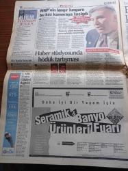 Hürriyet Gazetesi - 17 Nisan 2001 - Galatasaray Real Madrid Maçı İçin Kenetlendi - Mario Jardel -  Mircea - Süleyman Demirel Faturayı Bize Kesmeyin - MHP Milletvekili Mehmet Gül Kemal Derviş Mason'dur Dedi- Emniyet Müdürü Gaffar Okkan  Suikastının Gözcüsü Ele Geçirildi - Ricky Martin