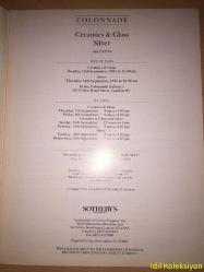 SOTHEBY'S FOUNDED 1744 - COLONNADE , CERAMİCS & GLASS SİLVER - LONDON 12/14 SEPTEMBER 1995 - İNGİLİZCE DERGİ , KATALOG