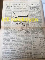 ANKARA TÜRKİYE İKTİSAT GAZETESİ  YEREL TAŞRA BASINI --12 OCAK 1953 YIL :1 Sayı :2--Müzakereler Bugün Başlıyor --Cumhur Reisimiz ile Baş  Vekilimizin  İstanbul  Ticaret Odamızı  Ziyareti ---Maliye vekili  Hasan Polatkan  Vergi Tahsilatını  Açıkladı - İzmir 'in 1952 Yılı İhracatı  17 Milyon Fazla --Ege Tütün Piyasası Kapandı --Gelir Vergisi Karma Komisyonu --Cumhur Reisimiz Bayar ve Başvekilimiz Menderes  Çatımız Altında  İstihsal ve Dış Ticaretimiz---Mısır Hükümeti  ve Pamuk Satışları --Birliğimizde Muamele Vergisi Kanun  Tasarısı -- Kore Harbinin Tesirleri  Zail Oldu --1953 İlk 3 Ayı İçin Dünya Bakır Tahsisleri ---