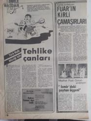 TV'DE 7 Gün Gong Haftalık Aktüalite Sinema Tiyatro Müzik ve Magazin Dergisi - 3 Büyüklerin Gövde Gösterisi - Türkan Şoray - Kadir İnanır - Zeki Müren - Bülent Ersoy - Dinle Sazdan - Tehlike Çanları - Türk Halk Müziği İçin - Mazhar Fuat Özkan - Fuar'ın Kirli Çamaşırları fotoğraf ve haberi - Dergi Tam Değildir Sadece 2 Sayfası Mevcuttur - Dergi Kapağı Yoktur