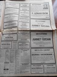 Hürriyet Gazetesi - 27 Mayıs 1994 - Trabzonspor'da Şota Arçil Umudu - Fenerbahçe'de Oğuz Çetin Aykut Kocaman Tamam - Yekta Güngör Özden'e Ağır Suçlama - İçişleri Bakanı Nahit Menteşe'ye Dayak Gensorusu - DEP Başbakan Tansu Çiller Yargıya Müdahale Etti - Hatip Dicle - Melih Gökçek'e Soruşturma - PKK'nın Adam Kaçırma Tekneleri Ele Geçirildi - Kaçak Banker Şahap Berker Yakalandı - Medyum Memiş'e Sahtecilikten Suç Duyurusu
