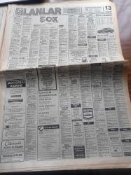 Hürriyet Gazetesi - 6 Haziran 1994 - Üç Büyük Kulübün Kurmayları Transfer Tartıştı - Hasan Özaydın - Alp Yalman - Serdar Bilgili - Rolland Garros'ta İspanyol Zaferi - Nixon'ı Yıkan Adam Bob Woodward Bill Clinton'a Taktı - Kadir İnanır - 7 İnfaz Aynı Silah - Savaş Buldan Behçet Cantürk'ün İnfazında Kullanılan Silahla Öldürüldüğü Ortaya Çıktı - Savaş Buldan'ın Cenazesinde Sıkı Önlem - Savaş Buldan'ın Abisi Necdet Buldan Cantürklerle Husumetimiz Yok- Tansu Çiller - Türksat'ın Fırlatılışı Yine Ertelendi