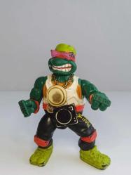 1991 Teenage Mutant Ninja Turtles Rappin Mike Playmates Michelangelo Ninja Kaplumbağalar Figür