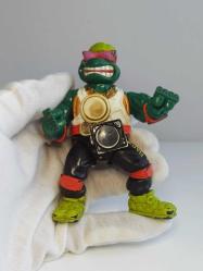 1991 Teenage Mutant Ninja Turtles Rappin Mike Playmates Michelangelo Ninja Kaplumbağalar Figür