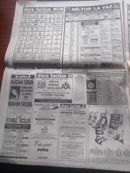 Hürriyet Gazetesi - 14 Haziran 1994 - Dünya Kupasında Fahişelerden Damping - Maradona'ya Özel Masör - Saffet Sancaklı Saftig'e Hayran - Vehbi Koç'un Gurur Günü - Sakıp Sabancı Kızını Teselli Ediyor - Bir Astsubayın Müthiş İhaneti Orduya Ait Cephaneyi Güneydoğu'da Satmış